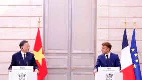 Tổng Bí thư, Chủ tịch nước Tô Lâm và Tổng thống Pháp Emmanuel Macron gặp gỡ báo chí