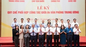 Bốn Văn phòng Trung ương ký Quy chế phối hợp công tác