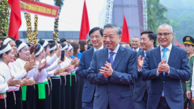 Tổng Bí thư, Chủ tịch nước Tô Lâm dự Lễ kỷ niệm 72 năm Ngày Bác Hồ về thăm Đền Hùng và khánh thành Tượng đài “Bác Hồ với ngày hội non sông”