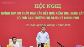Thông qua dự thảo báo cáo kết quả kiểm tra, giám sát (đợt 3) đối với Ban Thường vụ Đảng ủy Chính phủ