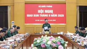 Đại tướng Phan Văn Giang chủ trì Hội nghị giao ban Bộ Quốc phòng tháng 9 năm 2026