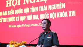 Đại tướng Phan Văn Giang tiếp xúc cử tri tỉnh Thái Nguyên