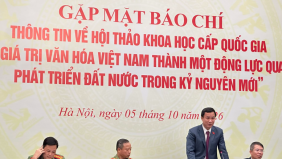 Hội thảo khoa học quốc gia về phát huy giá trị văn hóa Việt Nam trong kỷ nguyên mới sẽ diễn ra vào ngày 10/10