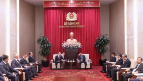 Bộ trưởng Lương Tam Quang tiếp Giám đốc Cơ quan Thi hành án Liên bang Nga