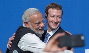 Ông chủ Facebook và Thủ tướng Ấn Độ xúc động khi gặp nhau