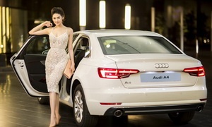 Á hậu Dương Tú Anh lộng lẫy cùng Audi A4 phiên bản mới