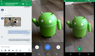 Google Hangouts cho Android v11 cho phép quay và gửi video