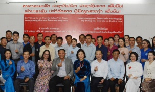 Khai giảng khóa bồi dưỡng nghiệp vụ báo chí cho các nhà báo Lào