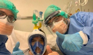 Dùng mặt nạ lặn làm thiết bị trợ thở cho bệnh nhân COVID – 19