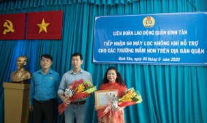 50 máy lọc không khí được Xiaomi Việt Nam trao tặng cho trường mầm non