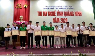 Trường Cao đẳng Công nghiệp và Xây dựng đoạt giải nhất toàn đoàn Hội thi tay nghề Quảng Ninh năm 2020