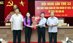 Đồng chí Lê Duy Thành được bổ nhiệm giữ chức vụ Phó Bí thư Tỉnh ủy Vĩnh Phúc 