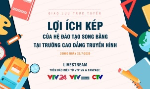 Giao lưu trực tuyến: Lợi ích kép của hệ đào tạo song bằng tại trường Cao đẳng Truyền hình