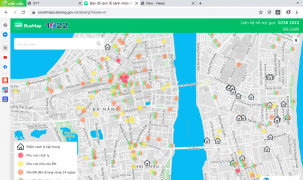 Hướng dẫn sử dụng bản đồ thông tin dịch tễ COVID-19 tại Đà Nẵng 