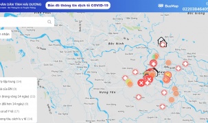 Bản đồ thông tin dịch tễ Covid-19 tại Hải Dương
