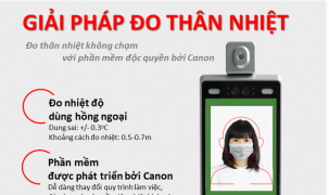 Canon ra mắt giải pháp đo thân nhiệt không chạm tránh lây nhiễm COVID-19