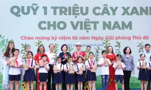 Hàng ngàn cây xanh đã đến với nhiều trường học thông qua “Qũy 1 triệu cây xanh Việt Nam
