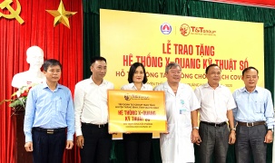 Tập đoàn T&T Group trao tặng hệ thống X-Quang kỹ thuật số hỗ trợ cho huyện Thăng Bình (tỉnh Quảng Nam) phòng chống dịch COVID-19