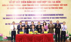 Lễ ký kết chương trình hỗ trợ doanh nghiệp Việt Nam tại Bắc Ninh