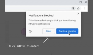 Chrome 86 mặc định chặn trang web chứa thông báo lạm dụng