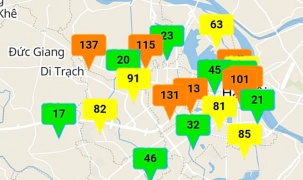 Không khí nhiều khu vực ở mức kém, người dân hạn chế ra ngoài trời