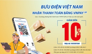 Bưu điện triển khai thanh toán bằng VNPAY-QR tại 9 bưu cục