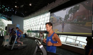 Công nghệ AR được sử dụng vào giải marathon trực tuyến đường đua ảo tại Singapore
