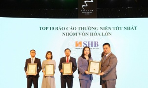 SHB được vinh danh trong Top 10 Doanh nghiệp vốn hóa lớn có báo cáo thường niên tốt nhất 2020