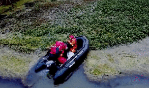 Dùng drone nhiệt phát hiện người phụ nữ bị đuối nước