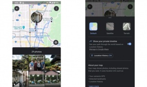 Google Photos cho phép khai thác dòng thời gian trên Maps