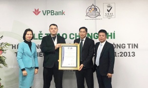 VPBank được cấp chứng chỉ ISO/IEC 27001: 2013 về An toàn thông tin