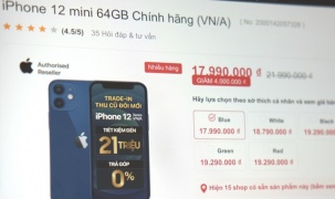 iPhone 12, iPhone 12 mini giảm 4 triệu đồng chỉ sau một tháng mở bán