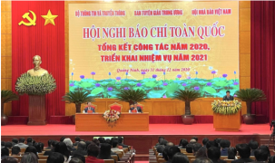 Hội nghị báo chí toàn quốc tổng kết công tác năm 2020, triển khai nhiệm vụ năm 2021