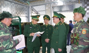 Bộ Tư lệnh BĐBP kiểm tra công tác sẵn sàng chiến đấu, PCD Covid-19 tại Nghệ An