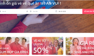 Website bình ổn giá vé xe Tết Nguyên đán Tân Sửu 2021