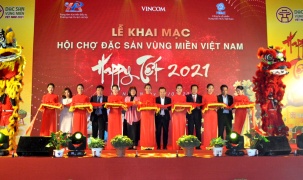 Hơn 100 gian hàng tham gia Hội chợ Đặc sản vùng miền Việt Nam tại Hà Nội