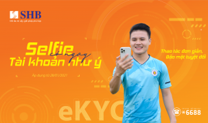 “Selfie” có ngay tài khoản như ý cùng SHB