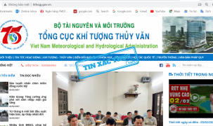 Xác thực Website và tài khoản fanpage của Trung tâm Dự báo khí tượng thủy văn quốc gia