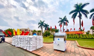 Tập đoàn Xây dựng Hòa Bình ủng hộ 30 tấn gạo giúp bà con Hải Dương chống dịch tại những điểm nóng
