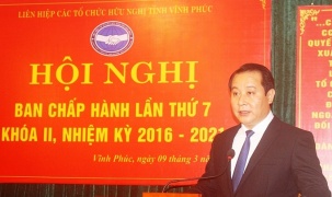 Phó Bí thư trường trực Tỉnh ủy Vĩnh Phúc Phạm Hoàng Anh được bầu là Chủ tịch Liên hiệp hữu nghị tỉnh