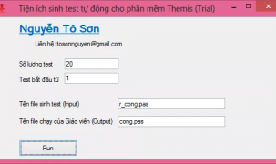 Tiện ích sinh test tự động cho phần mềm chấm điểm tự động Themis