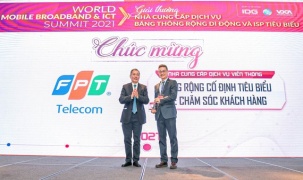 FPT Telecom nhận giải thưởng Chất lượng dịch vụ được khách hàng hài lòng nhất