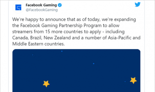Thông báo mở rộng Facebook Gaming Partner của Facebook ra 15 quốc gia 
