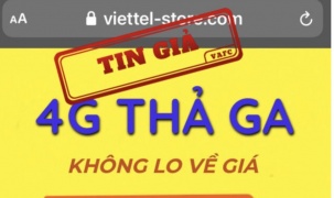 Giả mạo website của Viettel để bán sim 4G