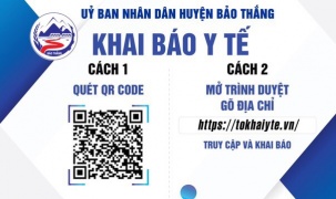 Lào Cai: khuyến khích người dân có điện thoại di động thông minh di chuyển qua các chốt kiểm dịch khai báo y tế bằng việc quét mã QR