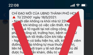 Thông tin chỉ đạo của UBND TP. HCM lan truyền trên mạng là giả mạo