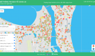 CovidMaps - Bản đồ số “Make in Vietnam” về thông tin dịch tễ COVID-19 được triển khai tại 10 tỉnh trong cả nước