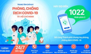 Cổng 1022 tiếp nhận thông tin phản ánh về tình hình dịch bệnh COVID-19 tại TP. Hồ Chí Minh
