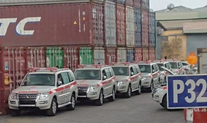 Dàn xe cứu thương Mitsubishi Pajero xuất hiện tại Việt Nam