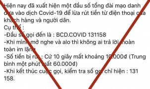 Thuê bao bị mất cước phí khi nghe tổng đài Ban Chỉ đạo Covid-19 là tin giả